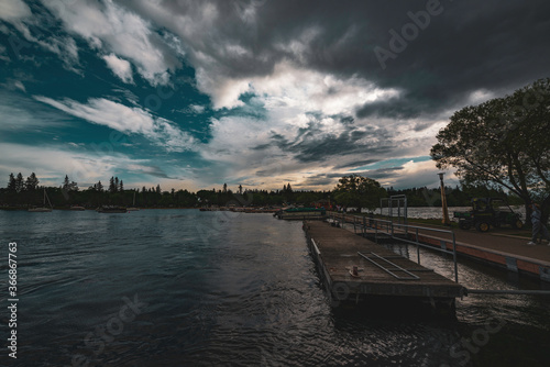 Stormy Weather over Clear Lake Manitoba Canada