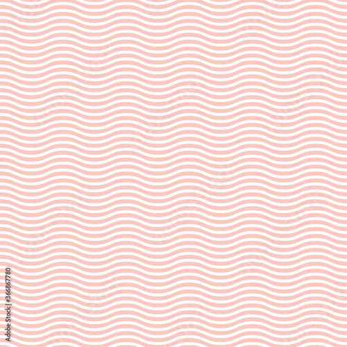 Seamless vector ornament. Modern background. Geometric modern pink wavy pattern