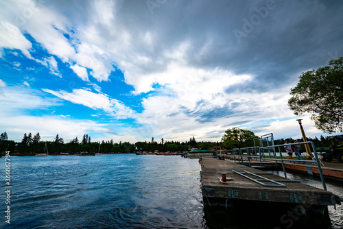 Stormy Weather over Clear Lake Manitoba Canada