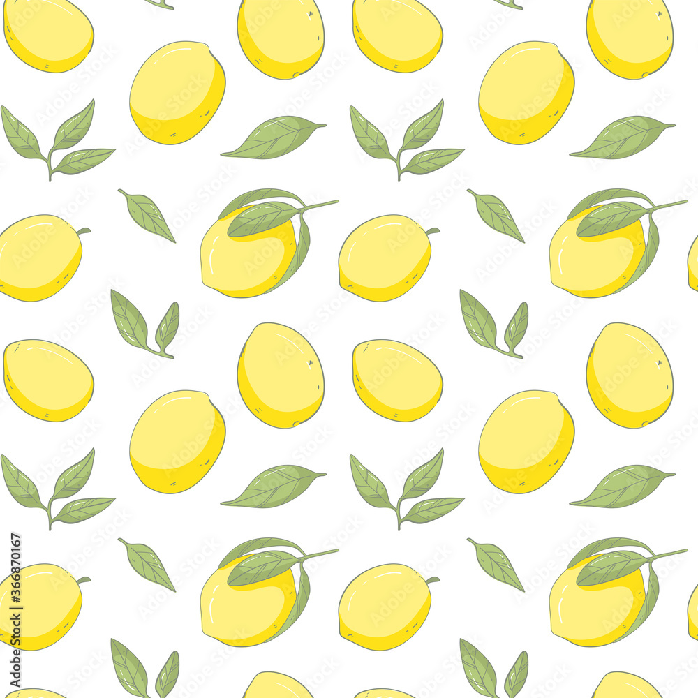 Hand draw fresh lemon background. Good for printing Hand draw fresh lemon background. Good for printing