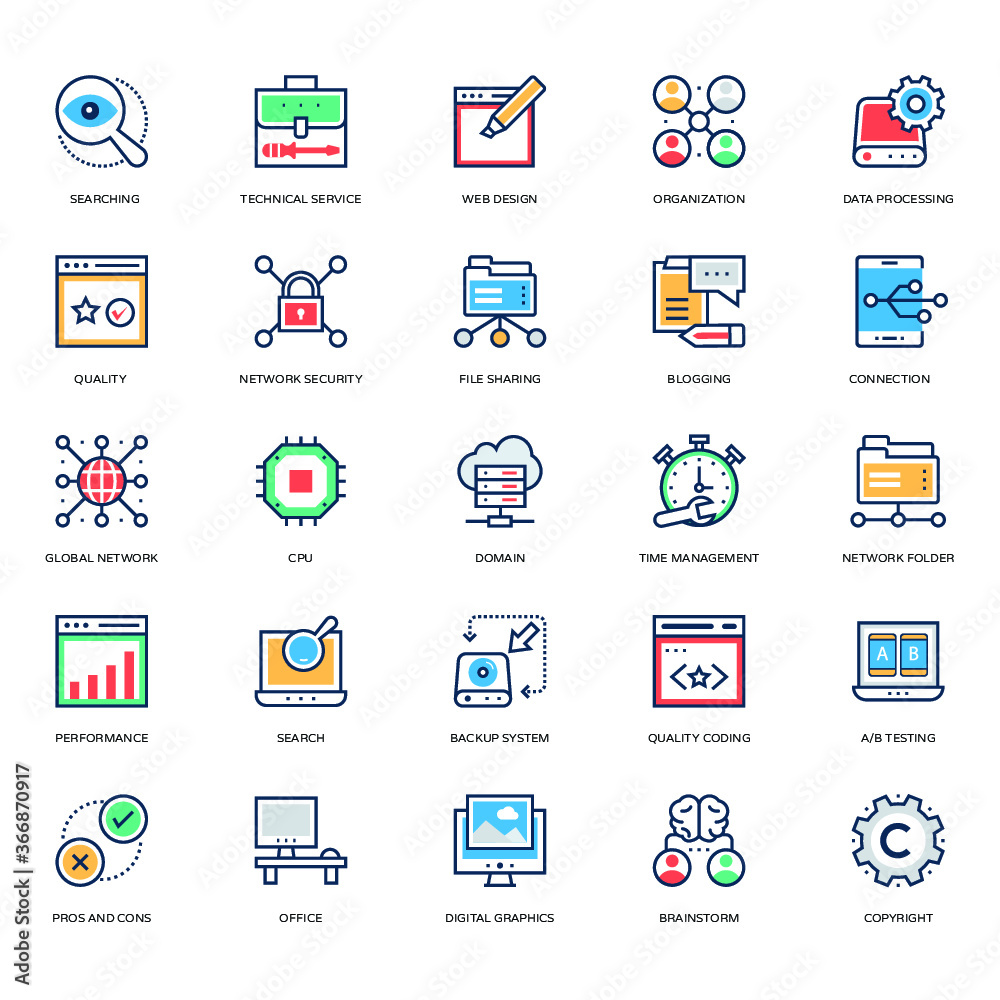 Web Design and Development Vector Icons 7