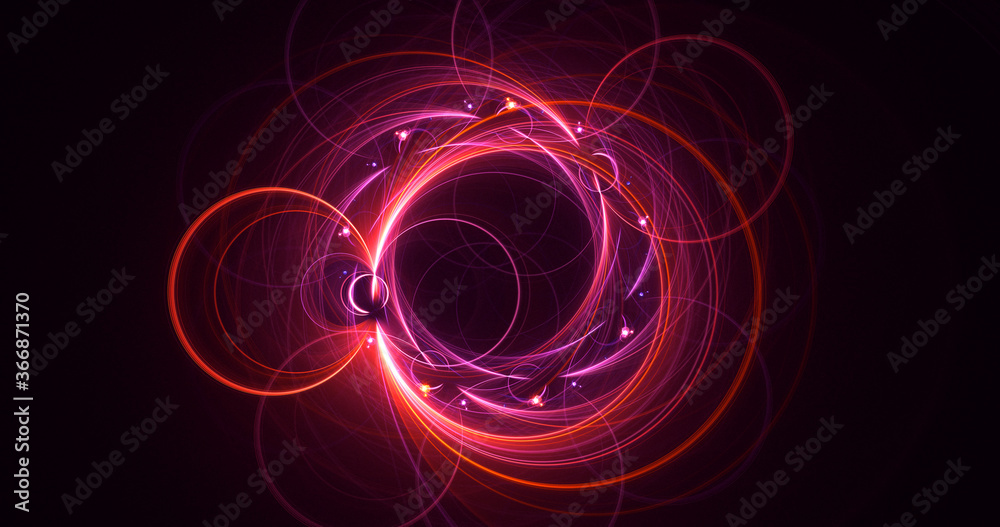 Fototapeta premium 3D rendering abstract multicolor fractal light background