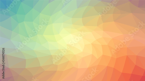 Multicolor polygon pattern. Low poly design 