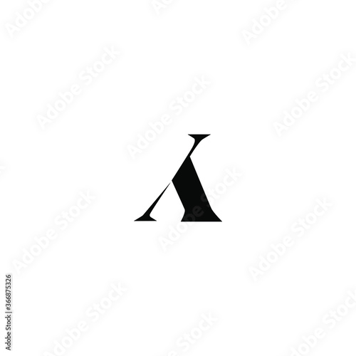 ak letetr vector logo initial
