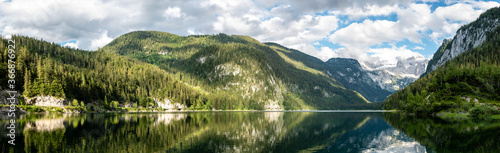 Summer view of lake Gosausee , Austria photo