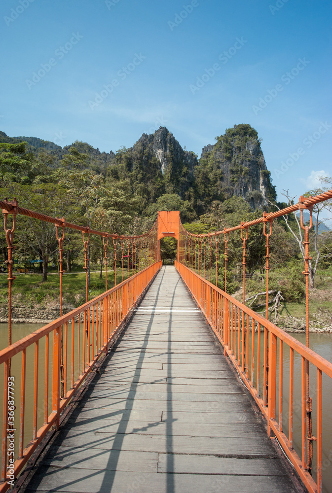 Bridge in Vang Vieng, Laos