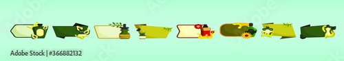 a set of avocado oil banners on various vector illustration models