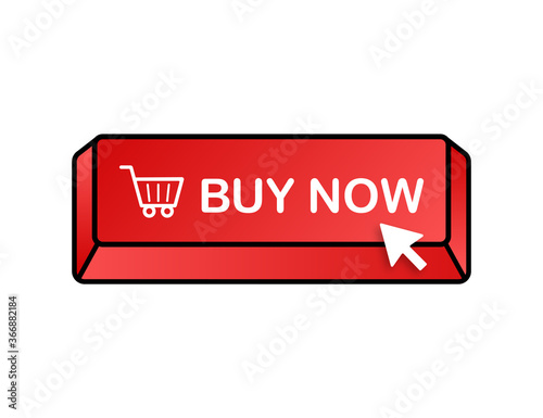 Buy now icon. Shopping Cart icon. Vector stock illustration