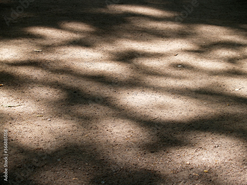 Shadow pattern on a ground photo