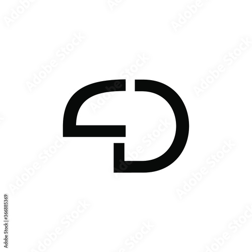 cd letter vector logo initial