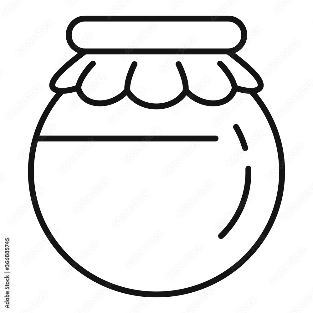 Phytotherapy jar icon. Outline phytotherapy jar vector icon for web design isolated on white background Phytotherapy jar icon. Outline phytotherapy jar vector icon for web design isolated on white background