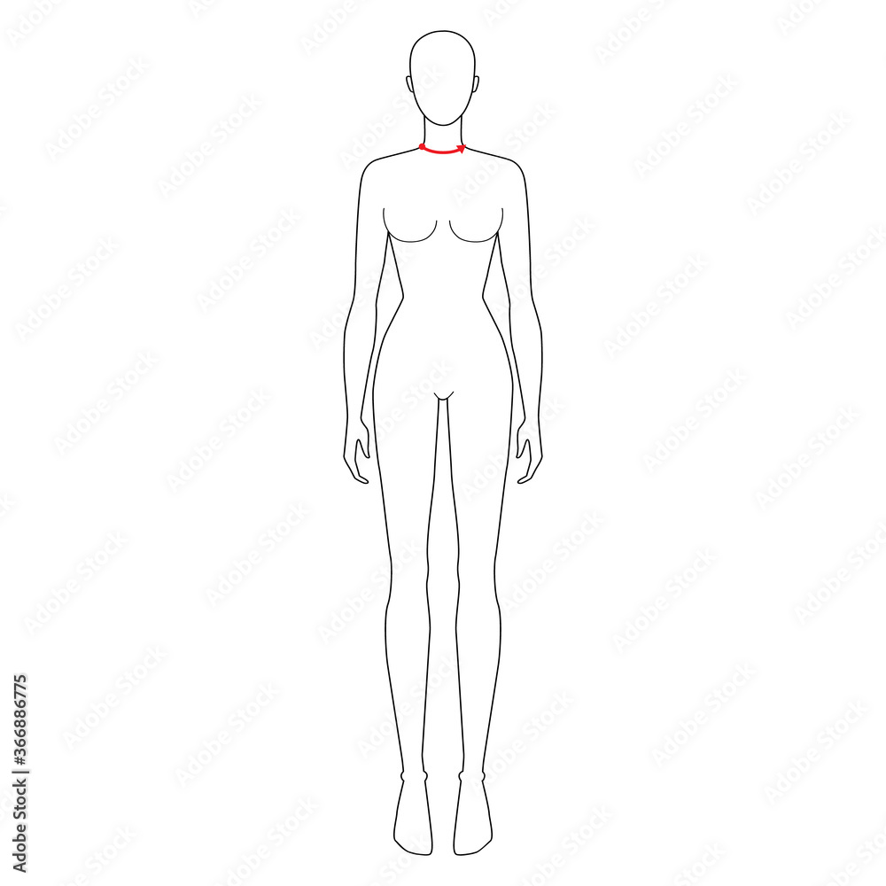 body template for designing clothes