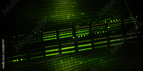 2d illustration Abstract futuristic electronic circuit technology background 