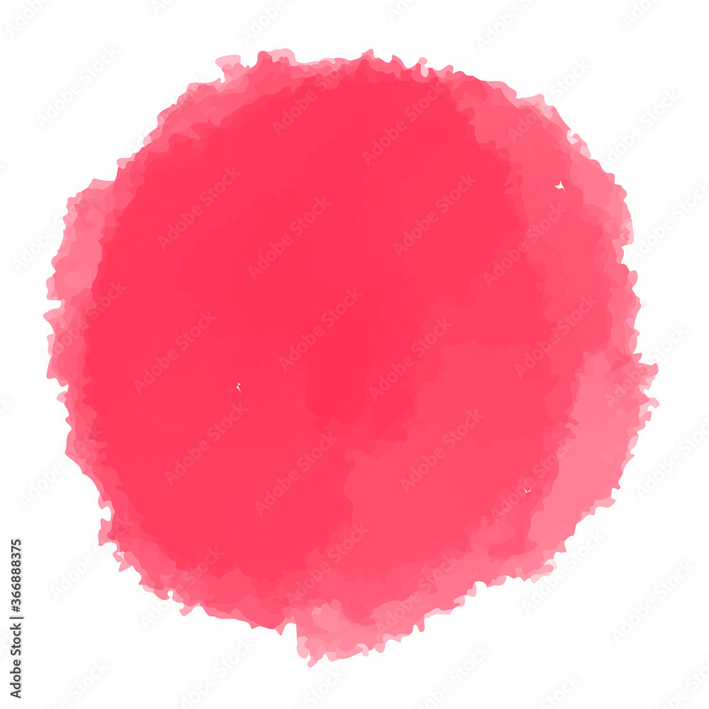Watercolor red cover on a white background, vector stock illustration. For design and decoration, logo, business card, banner, social media	
