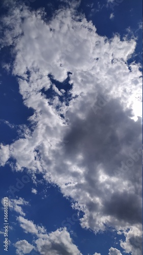 blue sky with clouds