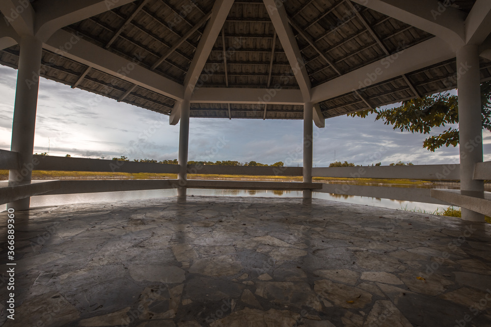 The natural background of many species of plants that are laid out in the park, for the propagation of the species and to provide shade for those who stop by while traveling to study the ecology.