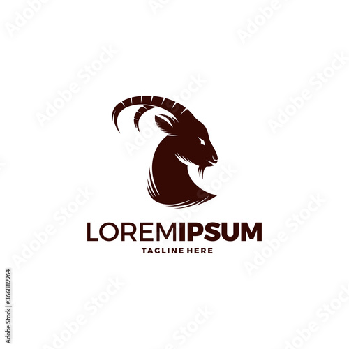 goat logo icon design vector template