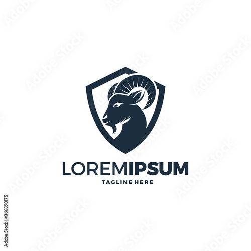 goat logo icon design vector template