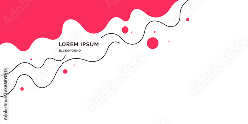 Trendy abstract art geometric background with flat, minimalistic style.