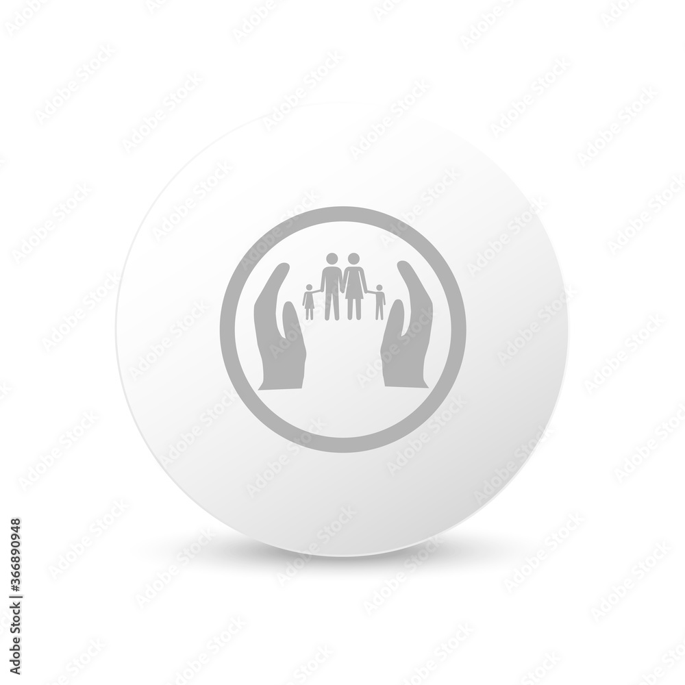 Obraz premium Family save icon. Vector .