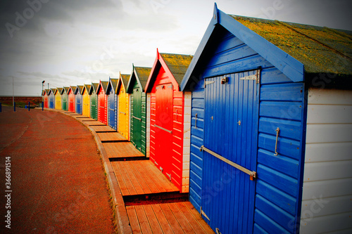 Dawlish Warren Beach Huts Devon England