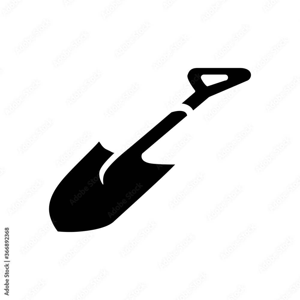 shovel icon vector design trendy