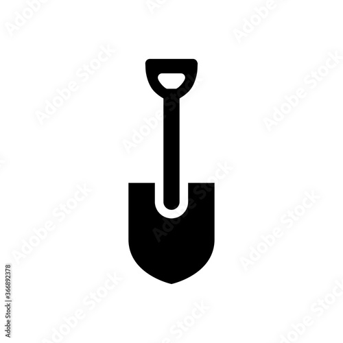 shovel icon vector design trendy