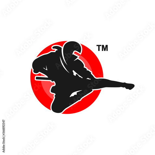 ninja vector logo design