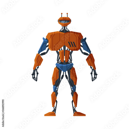 Robot Cybernetic Organism  Android Future Robotic Technology  Artificial Intelligence Vector Illustration on White Background
