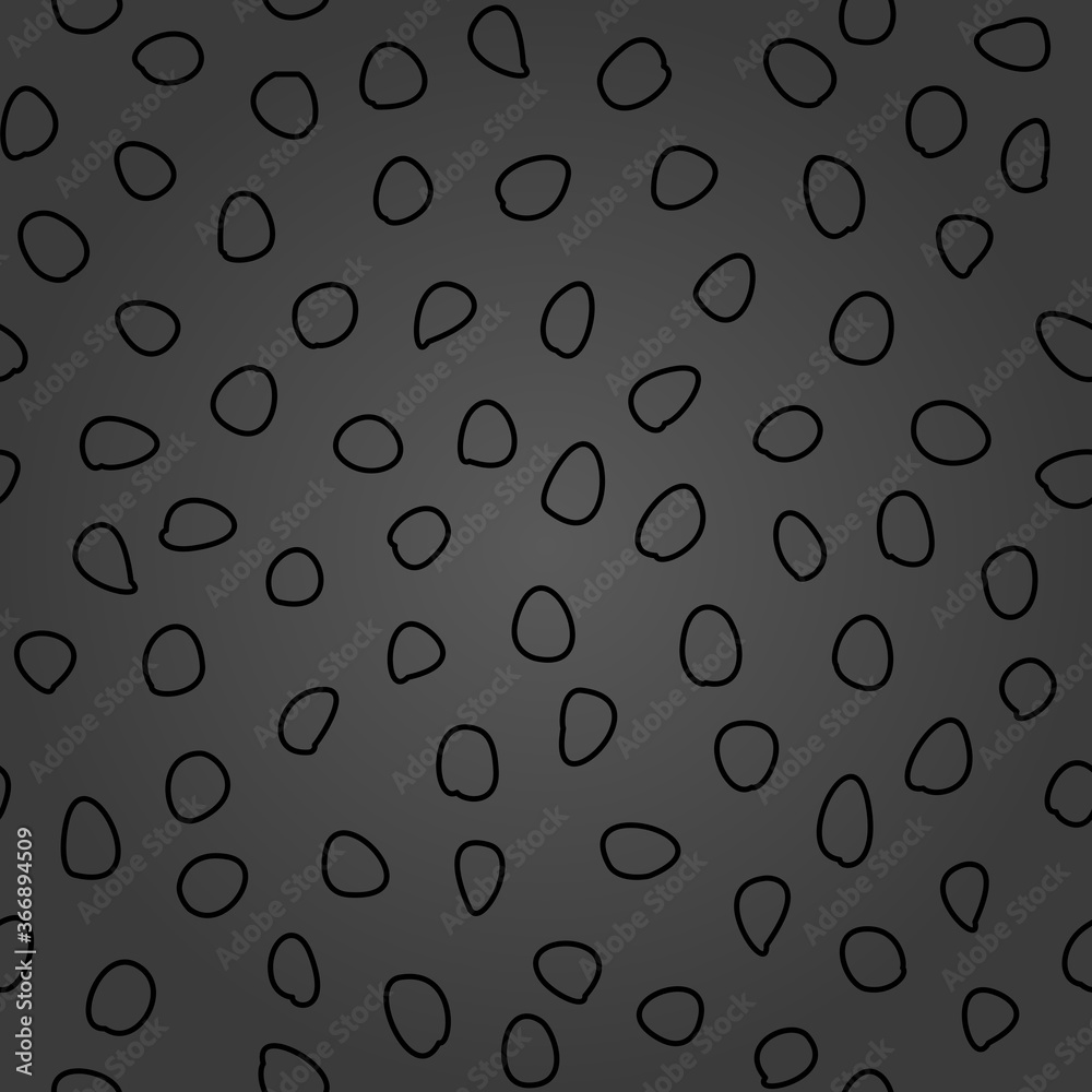 Seamless vector background with random elements. Abstract ornament. Dotted abstract dark pattern