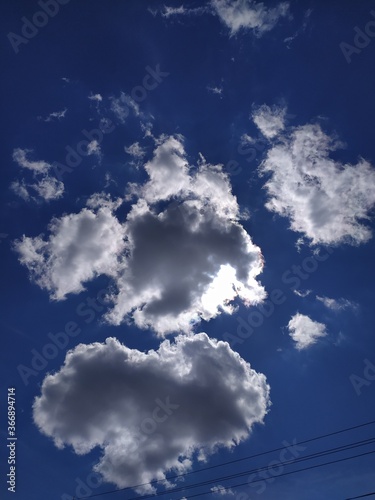 blue sky with clouds