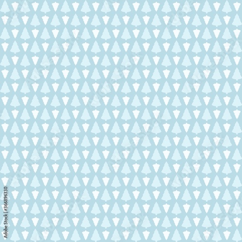 Christmas tree. Vector Seamless pattern.