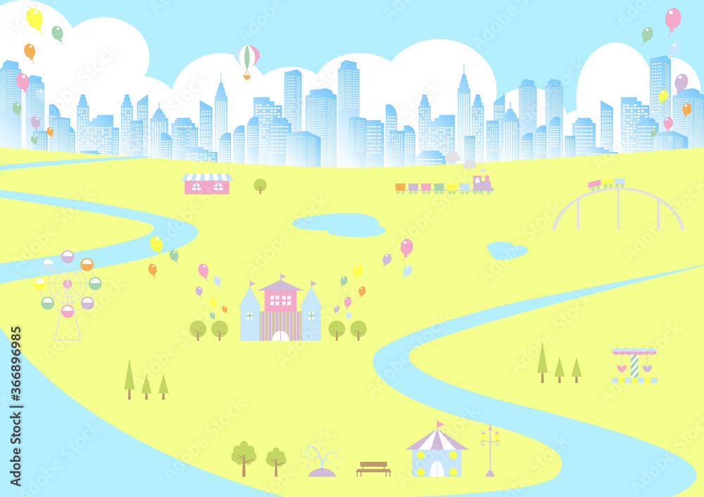 都市のテーマパーク 風景 都市のテーマパーク 風景