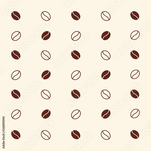 Coffee pattern.   offee beans texture