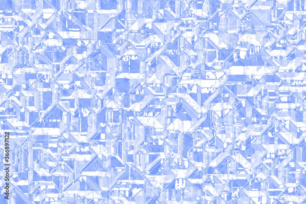 beautiful blue digital crystal template computer graphics background illustration