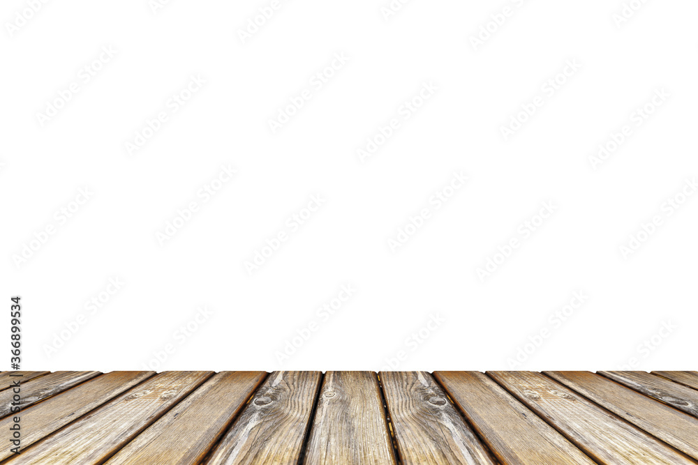 empty wooden table top view isolated on white background empty wooden table top view isolated on white background