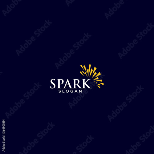 Spark logo designs vector template