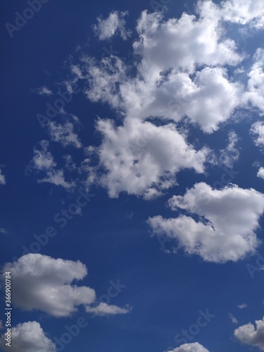 blue sky with clouds