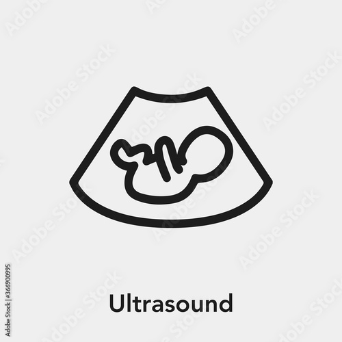 ultrasound icon vector sign symbol