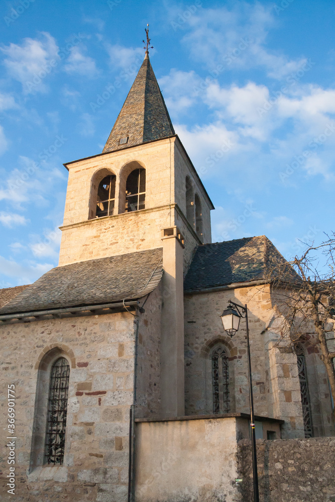 Saint Martin Church in Senergues, France is a historic religious monument on the pilgrim route