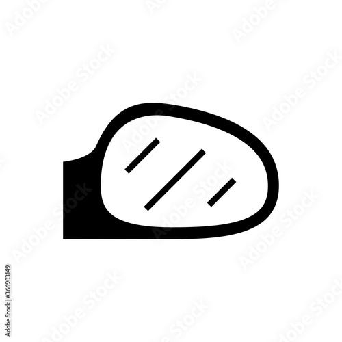 rear view mirror icon vector symbol template