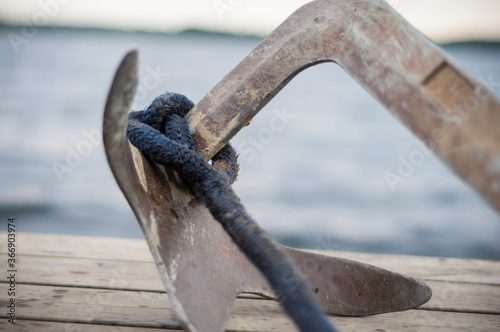 Anchor at with a lake view