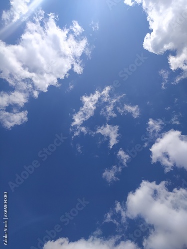 blue sky with clouds