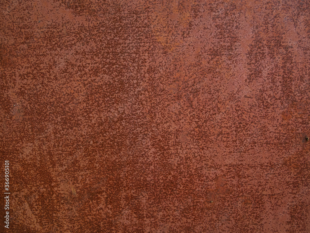 Fototapeta premium Rusty metal background. Red corroded texture. Damaged surface for design. Old orange rust backdrop. Architecture detail.