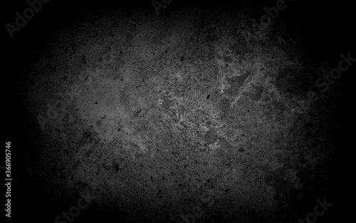 Old wall texture cement dark black gray background abstract grey color design are light with white gradient background.