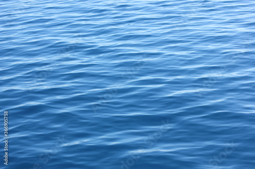 Alanya, TURKEY - August 10, 2013: Travel to Turkey. The waves of the Mediterranean Sea. Water surface.