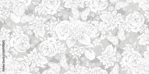 Seamless floral vintage pattern