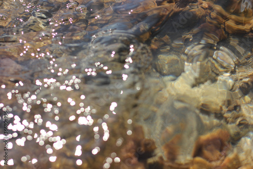 Fototapeta Naklejka Na Ścianę i Meble -  Alanya, TURKEY - August 10, 2013: Travel to Turkey. Beaches on the sea. Waves on the Mediterranean coast.