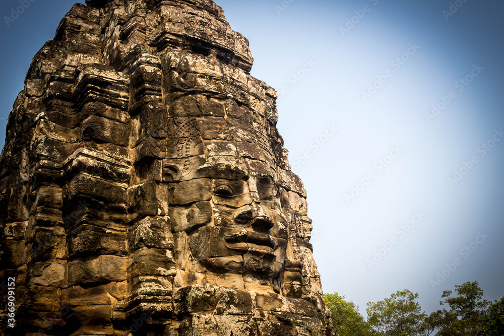 Fototapeta premium Bayon Temple in Angkor Wat Complex - Siem Reap - Cambodia 