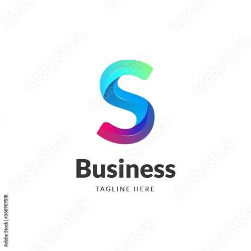 Letter S with creative concepts. S logo template, letter S icon, full color logos, Vector, illustrations	